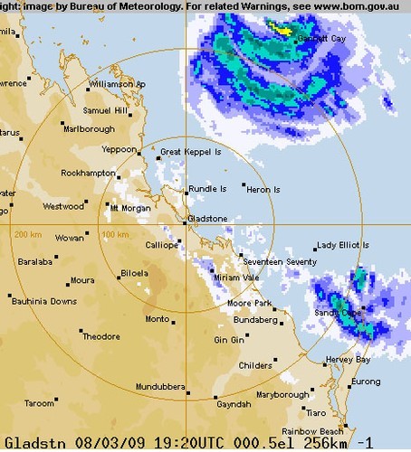 Cyclone Hamish location © Bureau of Meteorology http://www.bom.gov.au